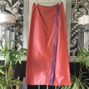 Margaret O'Leary Silk Taffeta Wrap Skirt